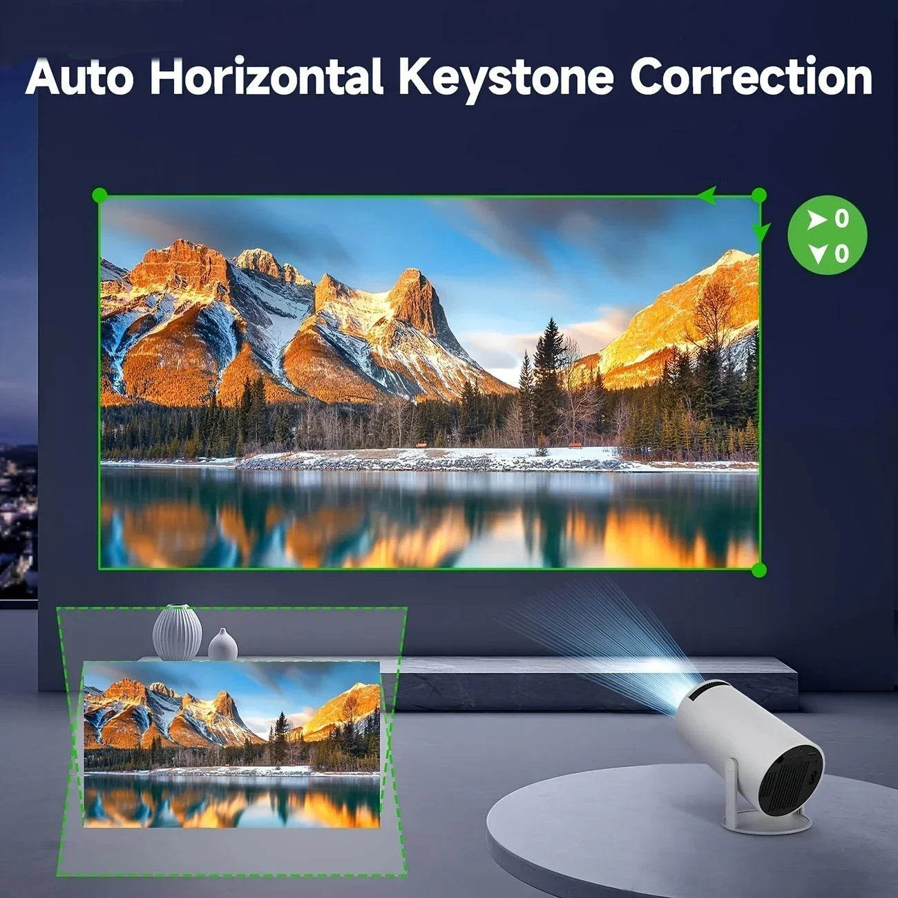 LumiCast 4K Mini Projector with WiFi & BT