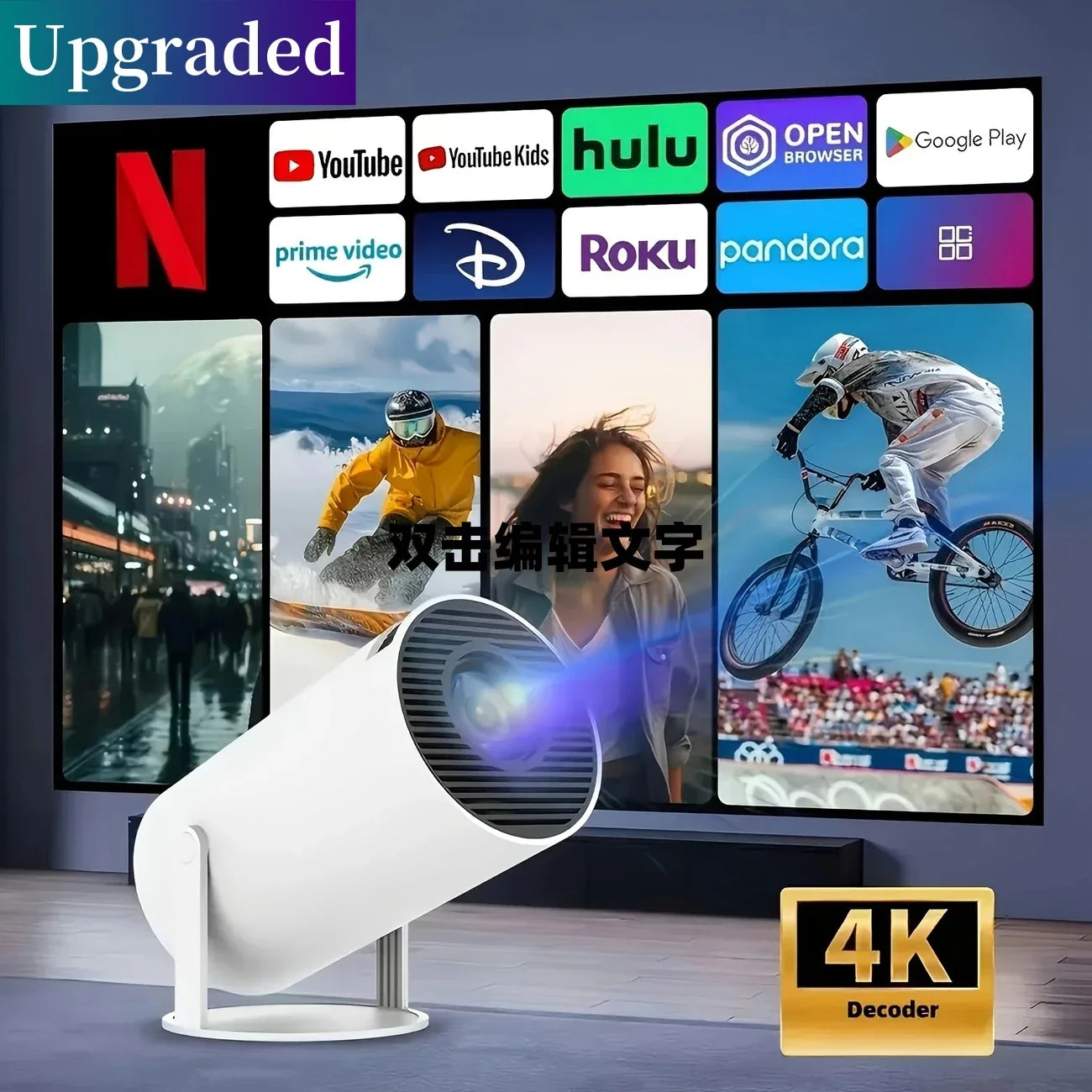 LumiCast 4K Mini Projector with WiFi & BT